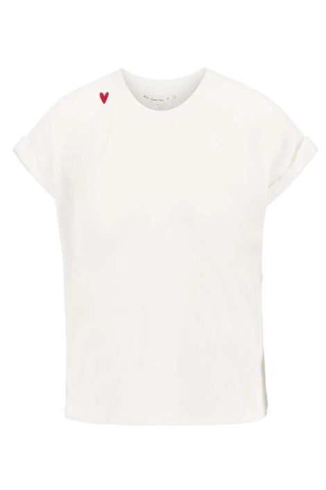 Zusss t-shirt opgerolde mouw met love